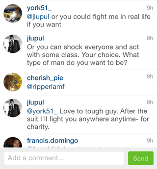 Illustration for article titled Joffrey Lupul Is Now Threatening To Fight People On Instagram